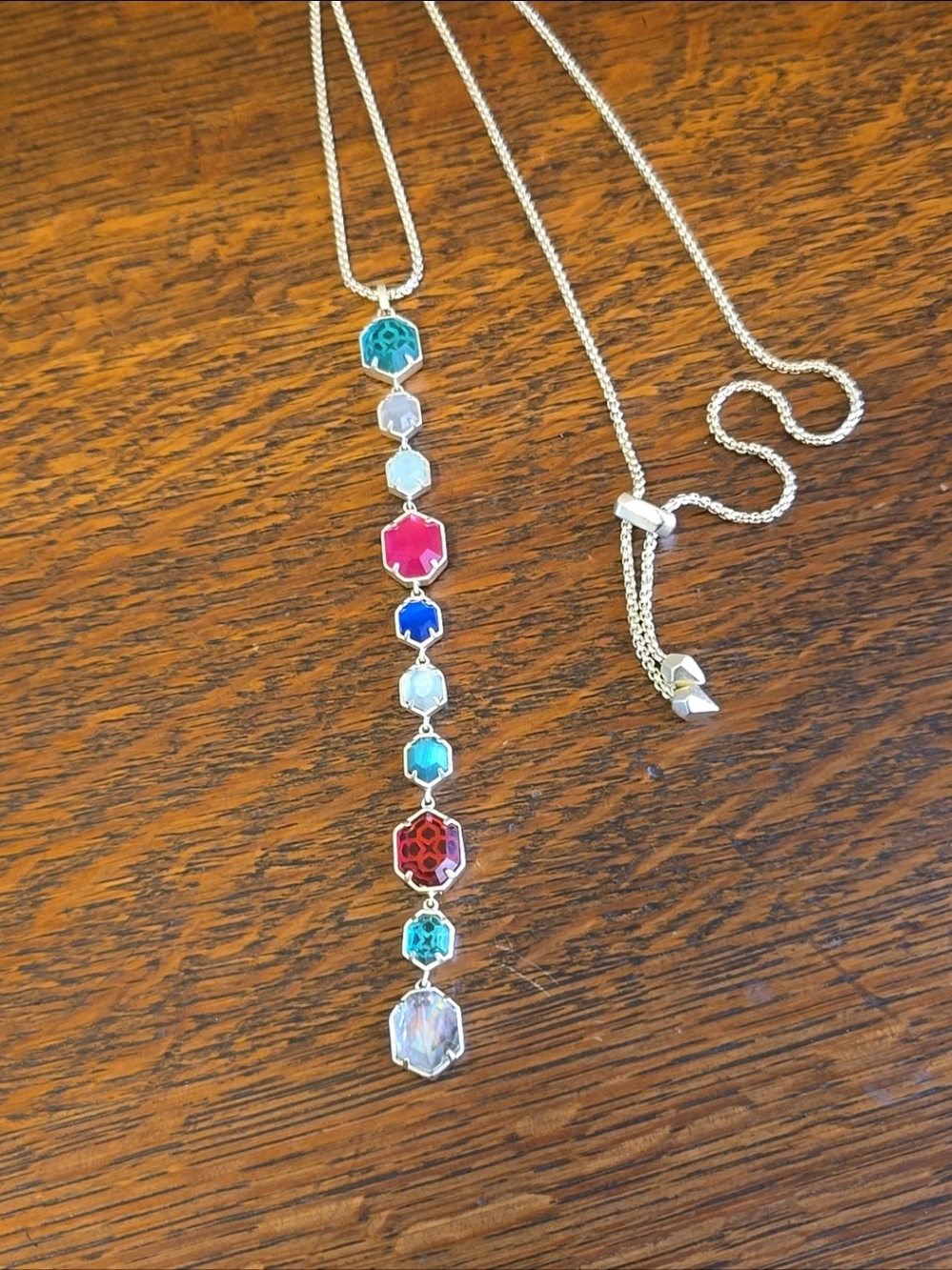 Kendra Scott Rare Multistone Long Pendant Necklace NWOT